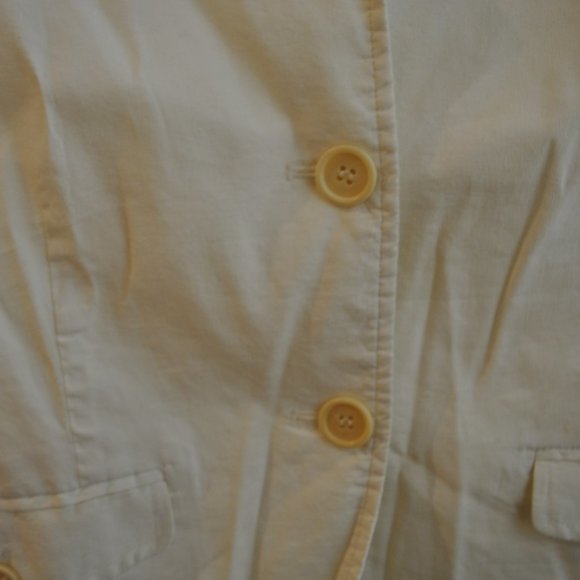 Theory White Linen Jacket - Picture 7 of 7